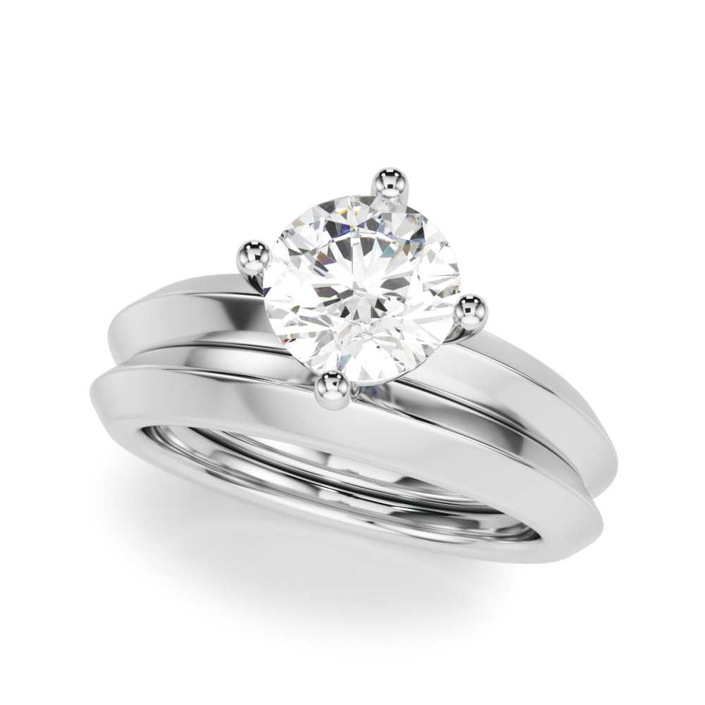 The Victoria Solitaire Engagement Ring, set view