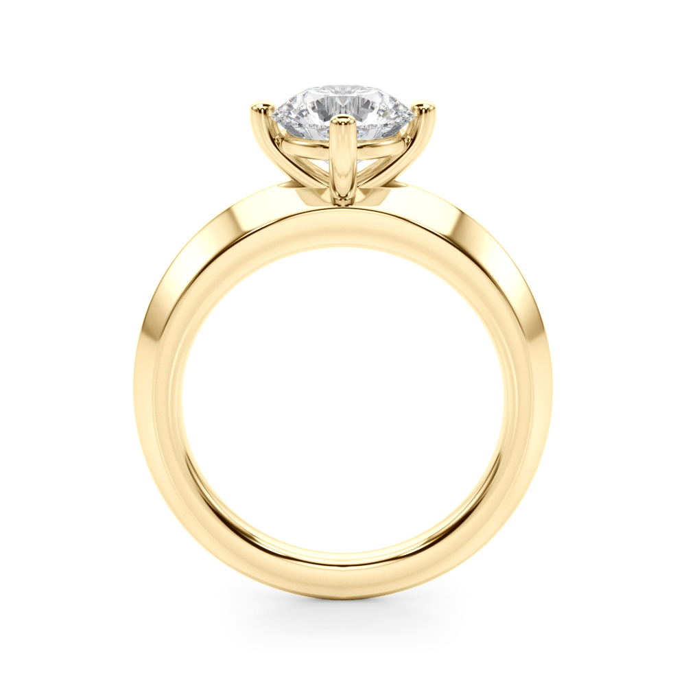 The Victoria Solitaire Engagement Ring, side view