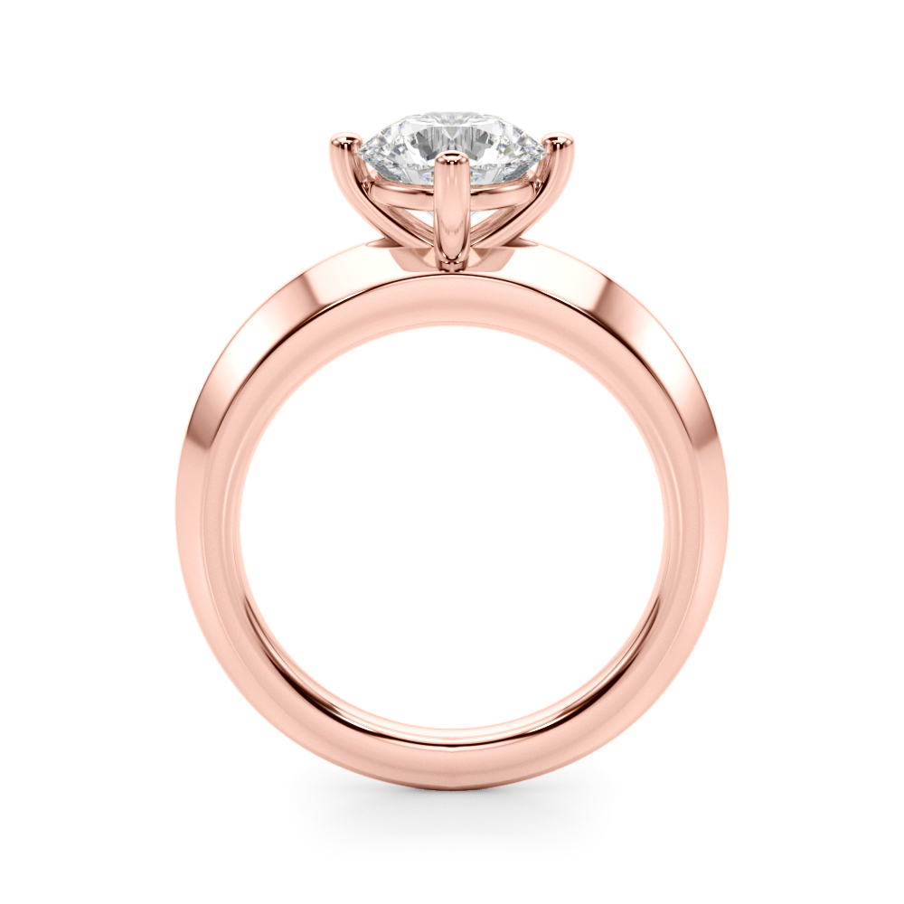 The Victoria Solitaire Engagement Ring, side view