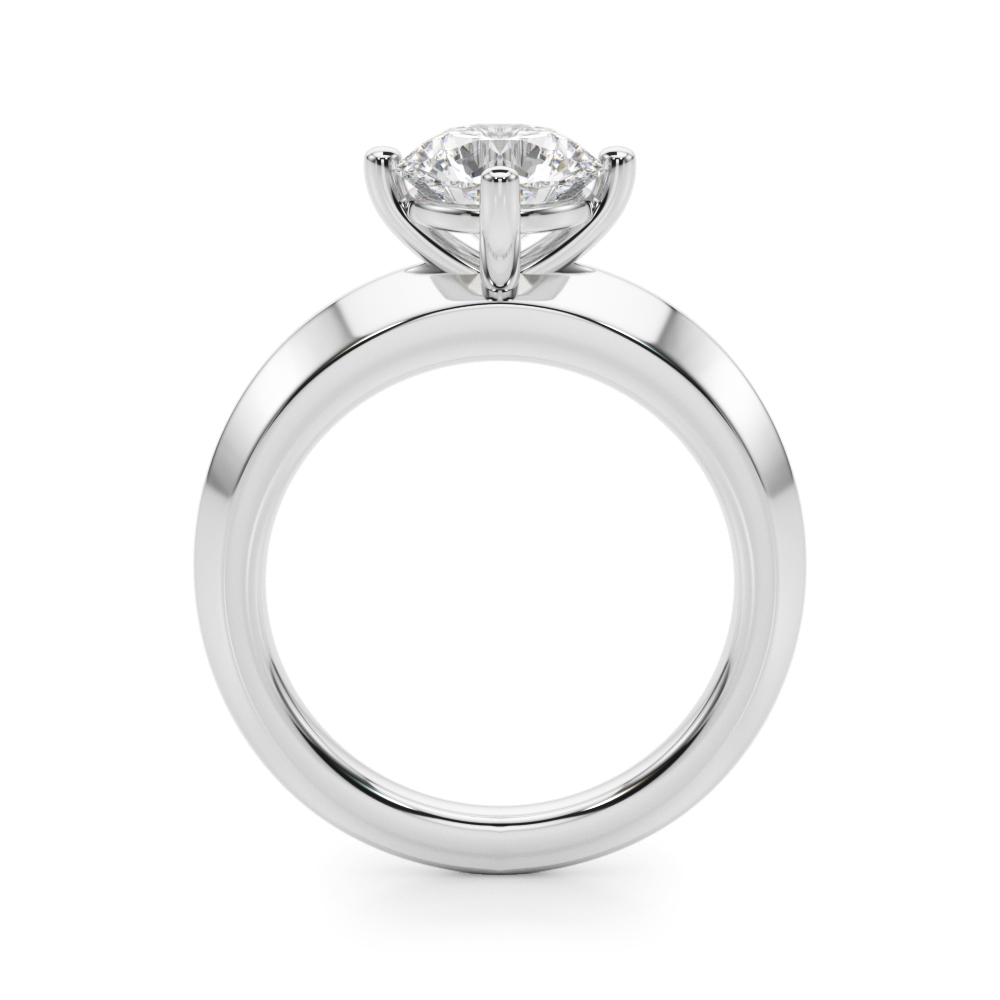 The Victoria Solitaire Engagement Ring, side view