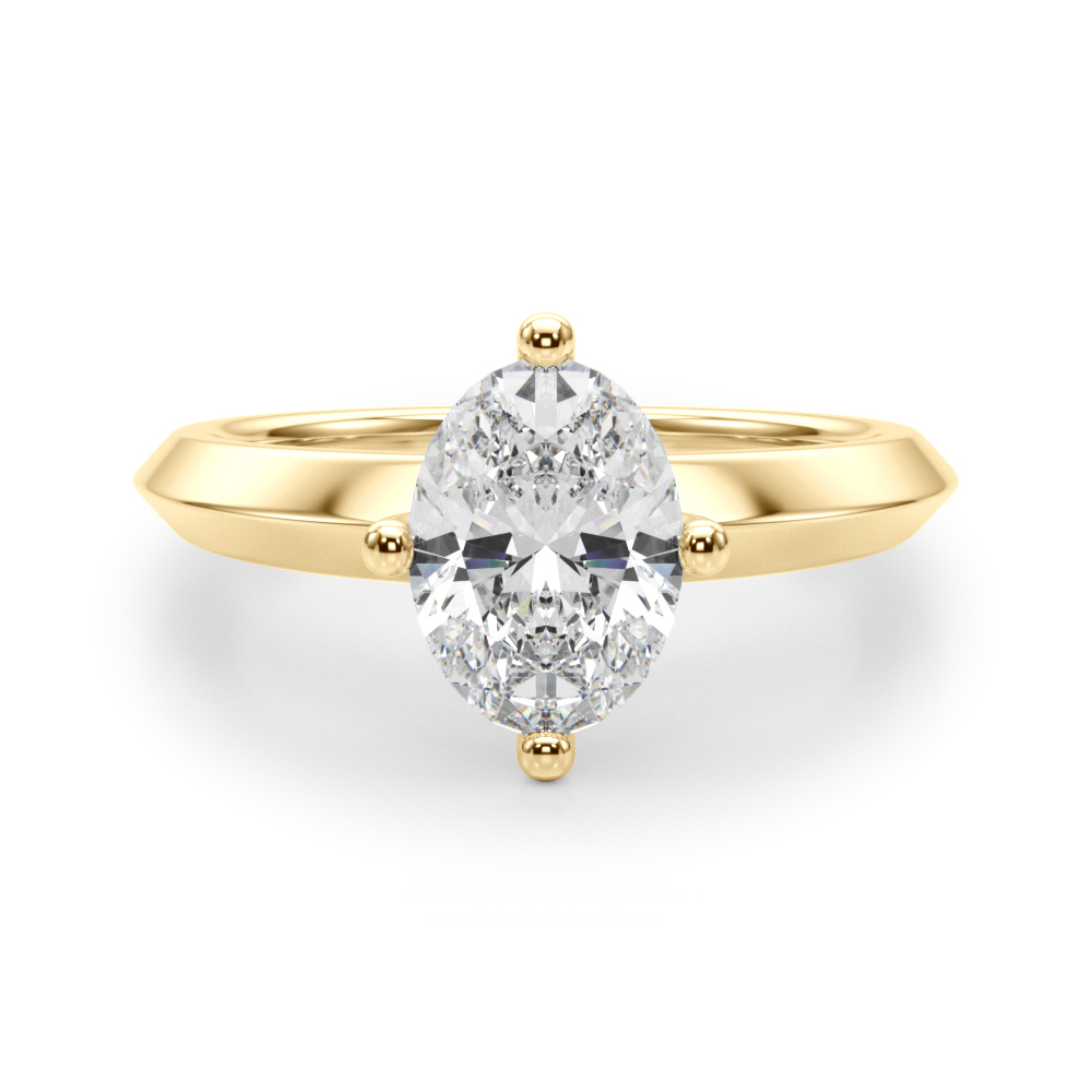 The Madeline Solitaire Engagement Ring, angled view