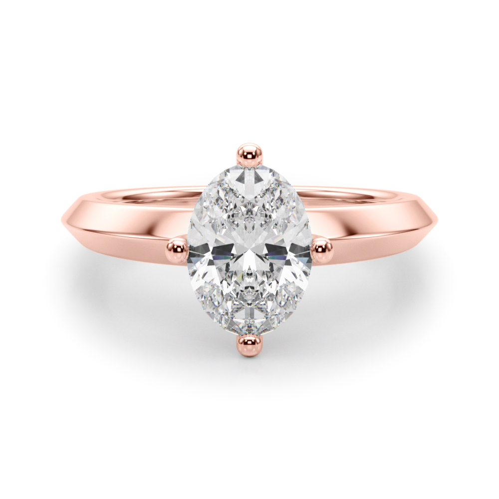 The Madeline Solitaire Engagement Ring, angled view