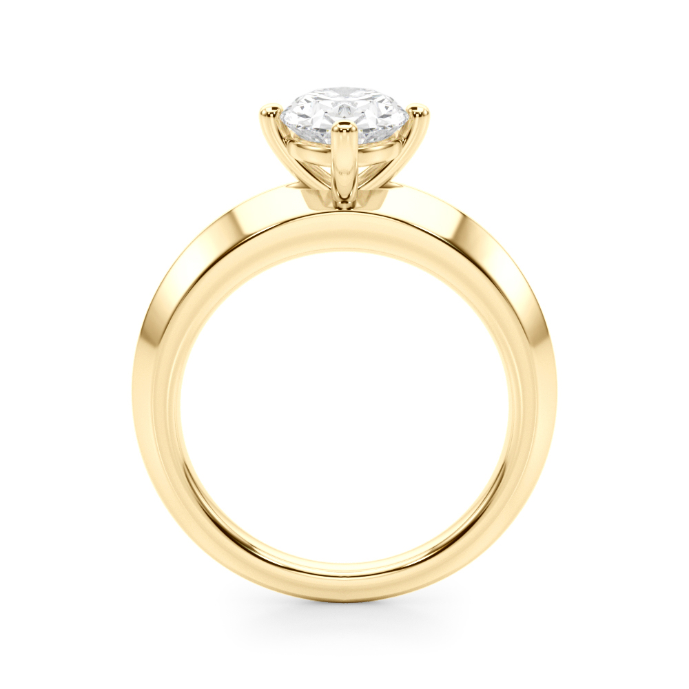 The Madeline Solitaire Engagement Ring, side view