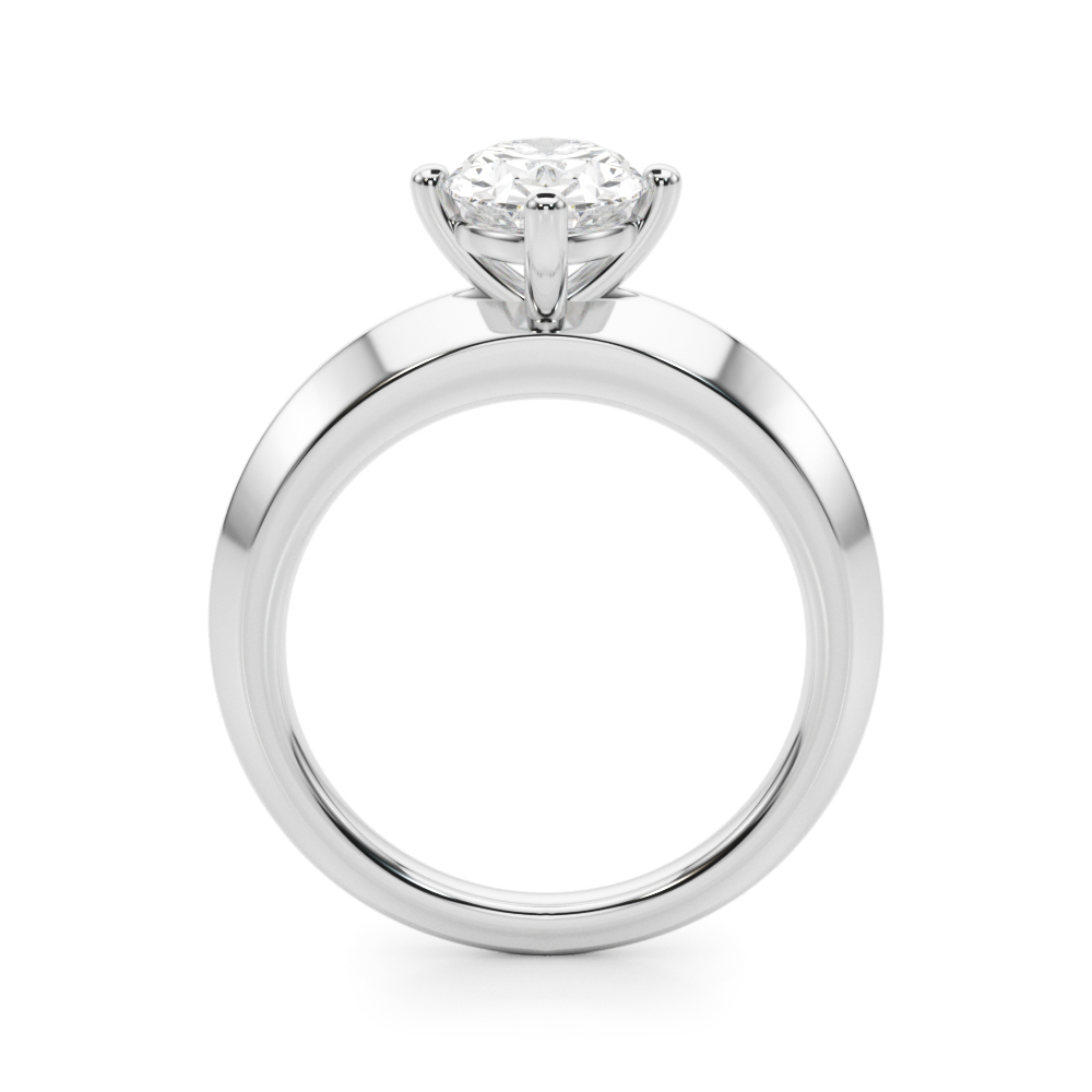 The Madeline Solitaire Engagement Ring, side view