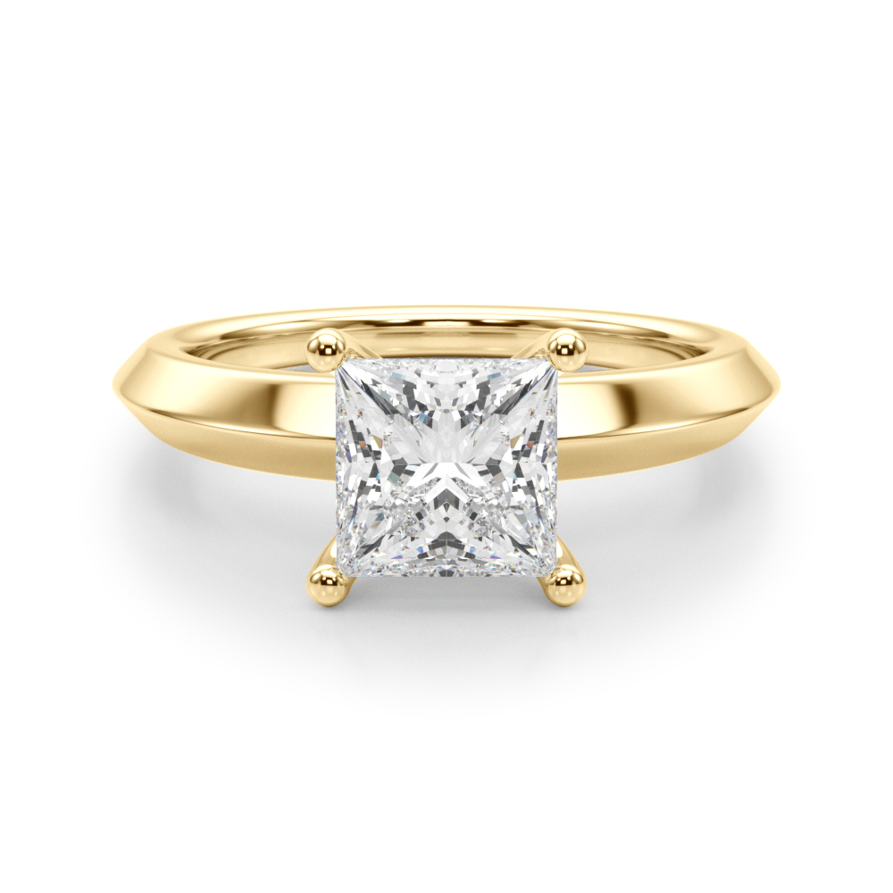 The Charlotte Solitaire Engagement Ring, angled view