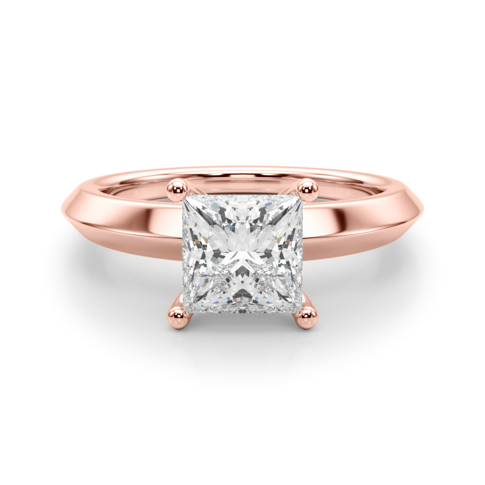 The Charlotte Solitaire Engagement Ring, angled view