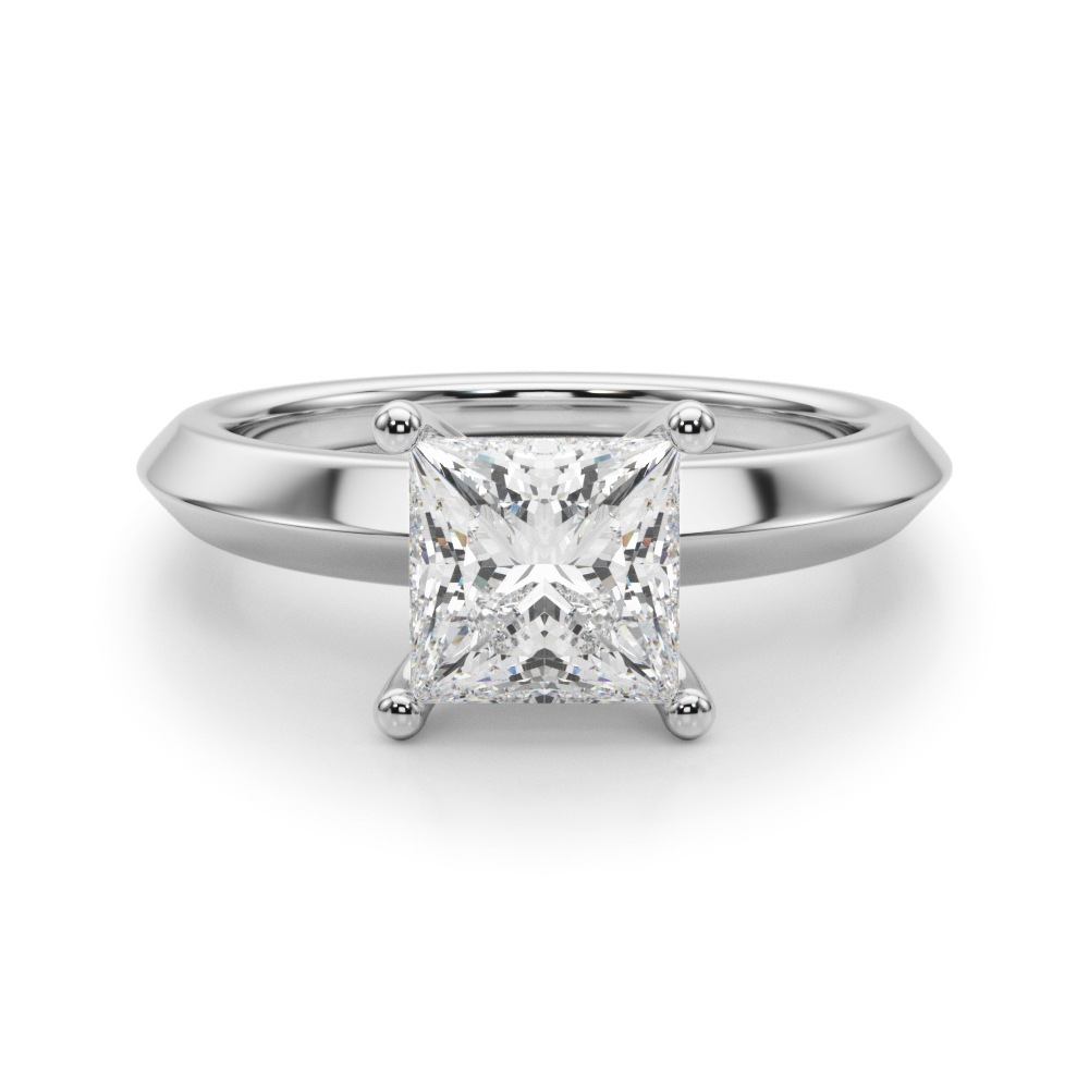 The Charlotte Solitaire Engagement Ring, angled view