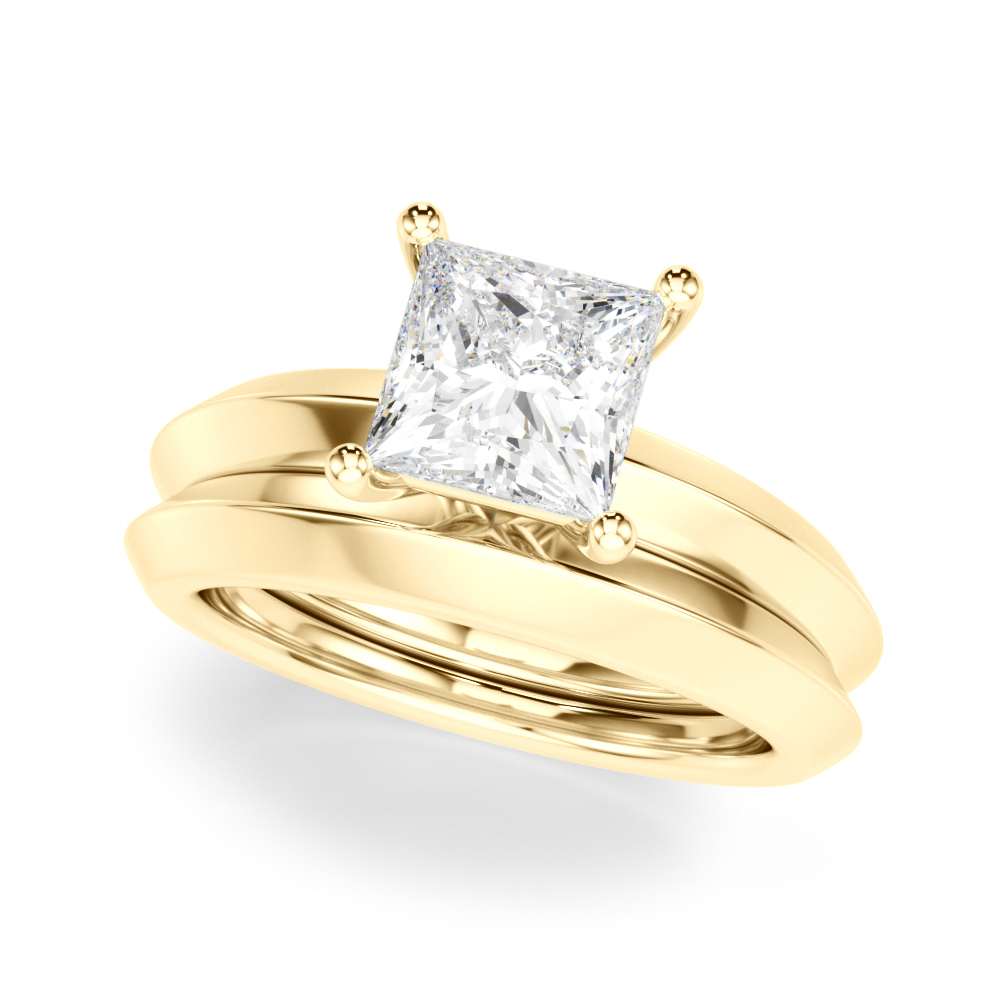 The Charlotte Solitaire Engagement Ring, set view