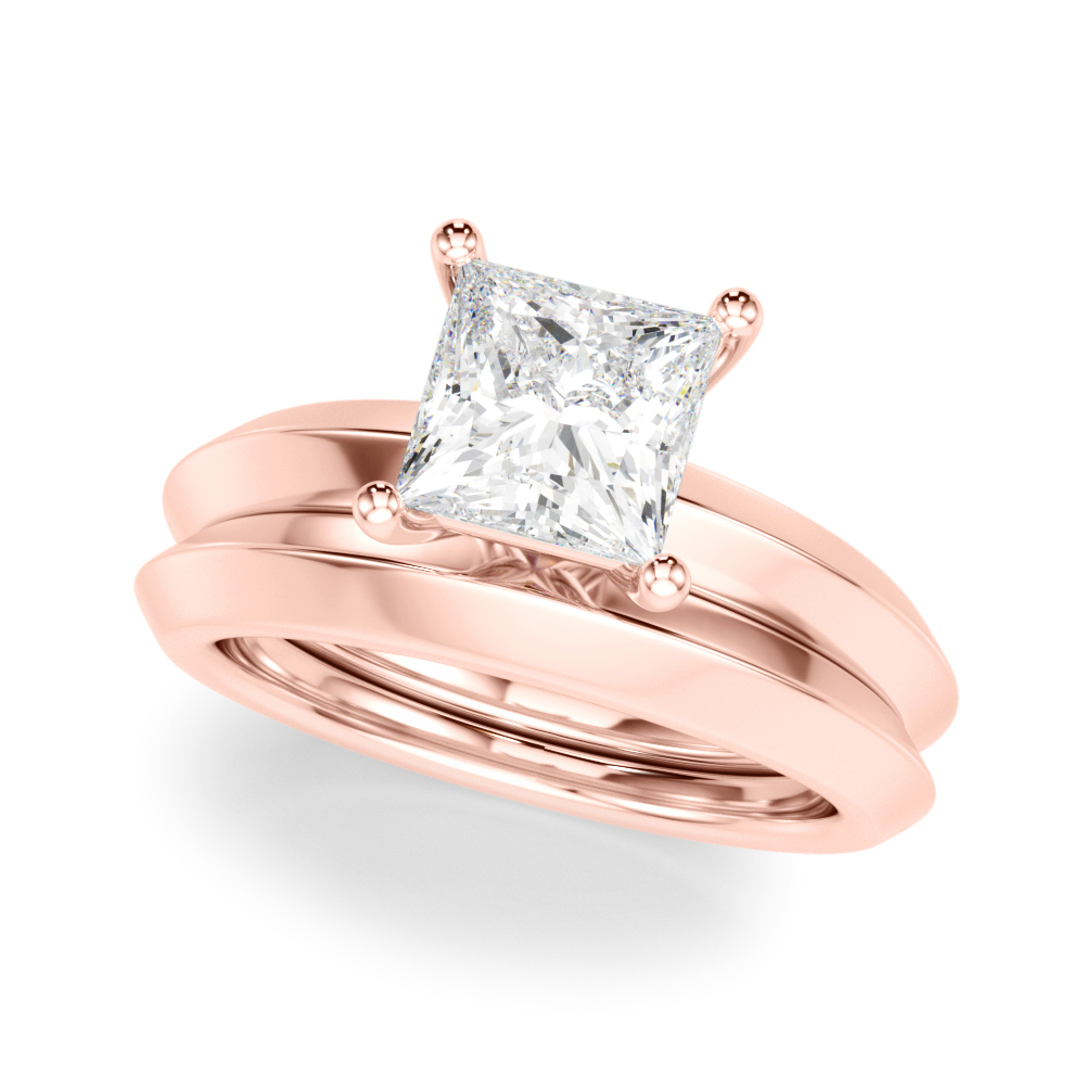 The Charlotte Solitaire Engagement Ring, set view