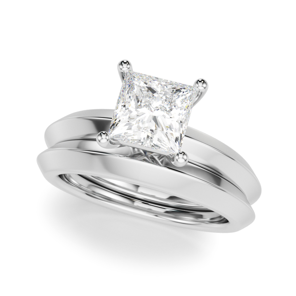 The Charlotte Solitaire Engagement Ring, set view