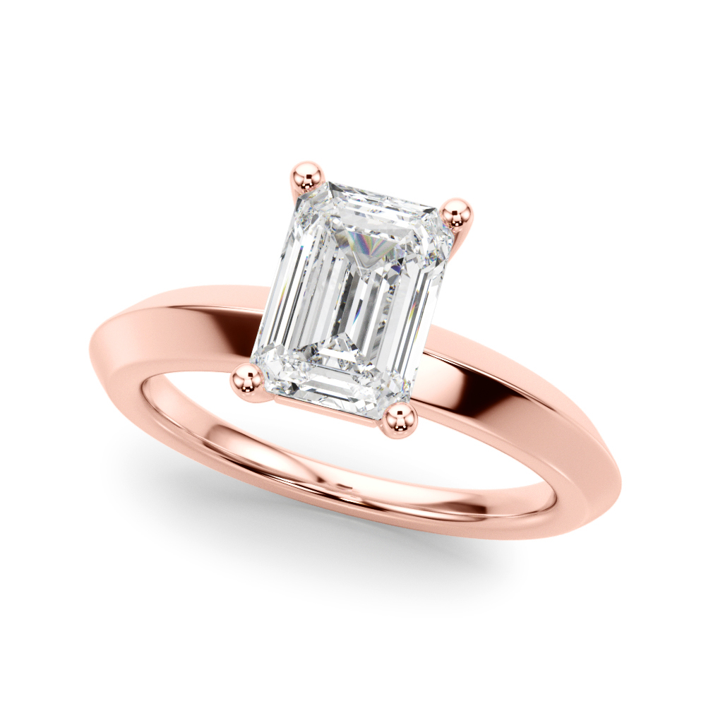 The Mia Solitaire Engagement Ring, front view