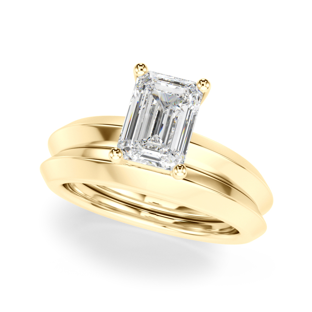 The Mia Solitaire Engagement Ring, set view