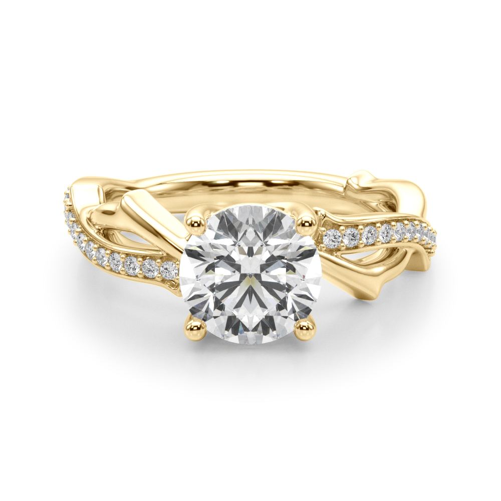 The Sophie Twist Engagement Ring, angled view