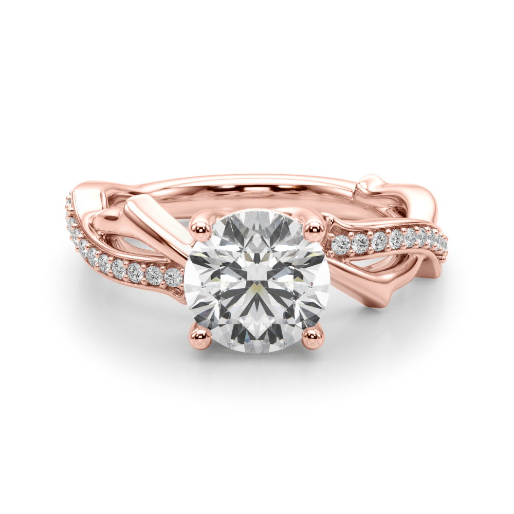 The Sophie Twist Engagement Ring, angled view