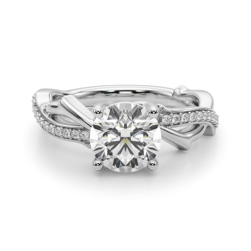 The Sophie Twist Engagement Ring, angled view