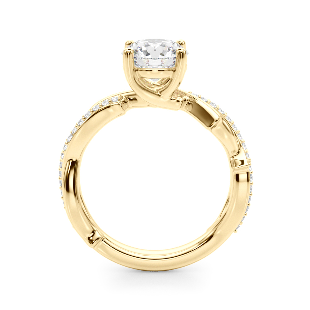 The Sophie Twist Engagement Ring, side view