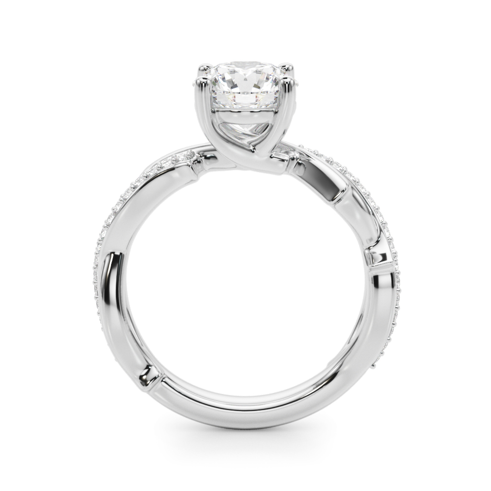 The Sophie Twist Engagement Ring, side view