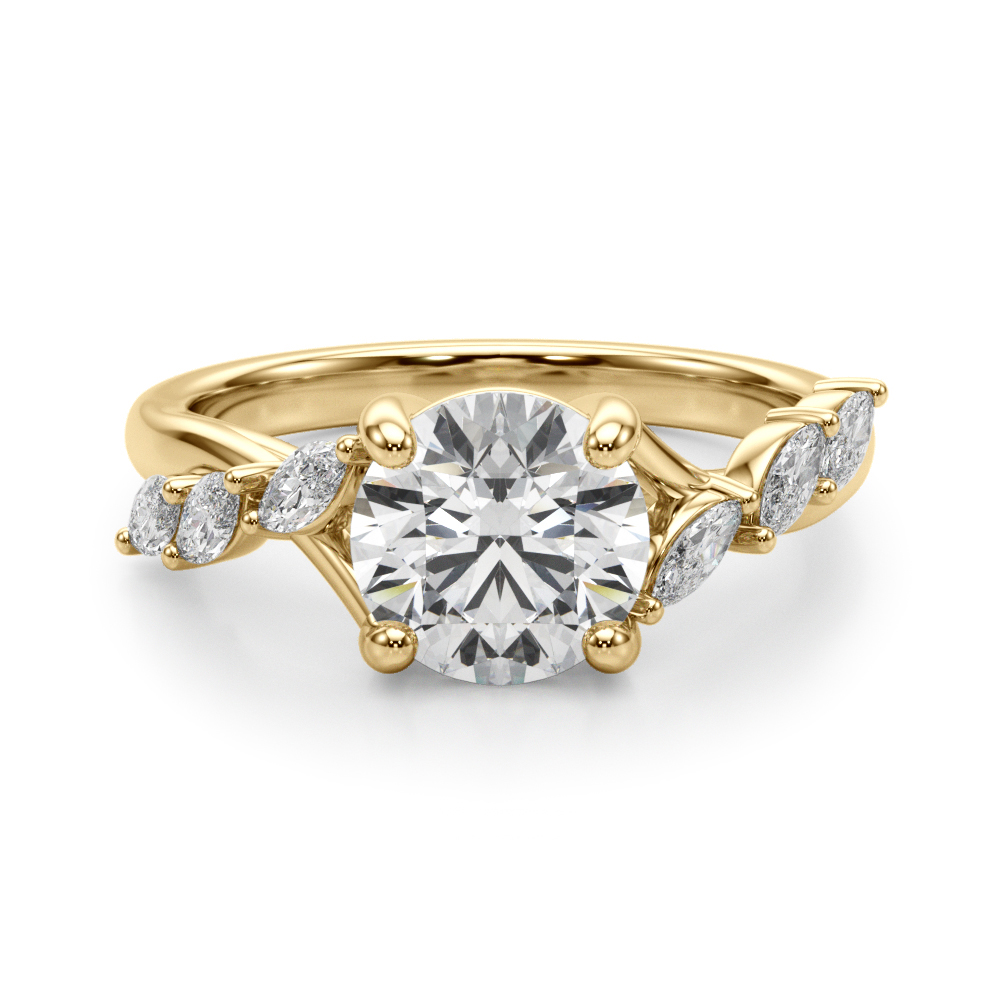 The Isabel Engagement Ring, angled view
