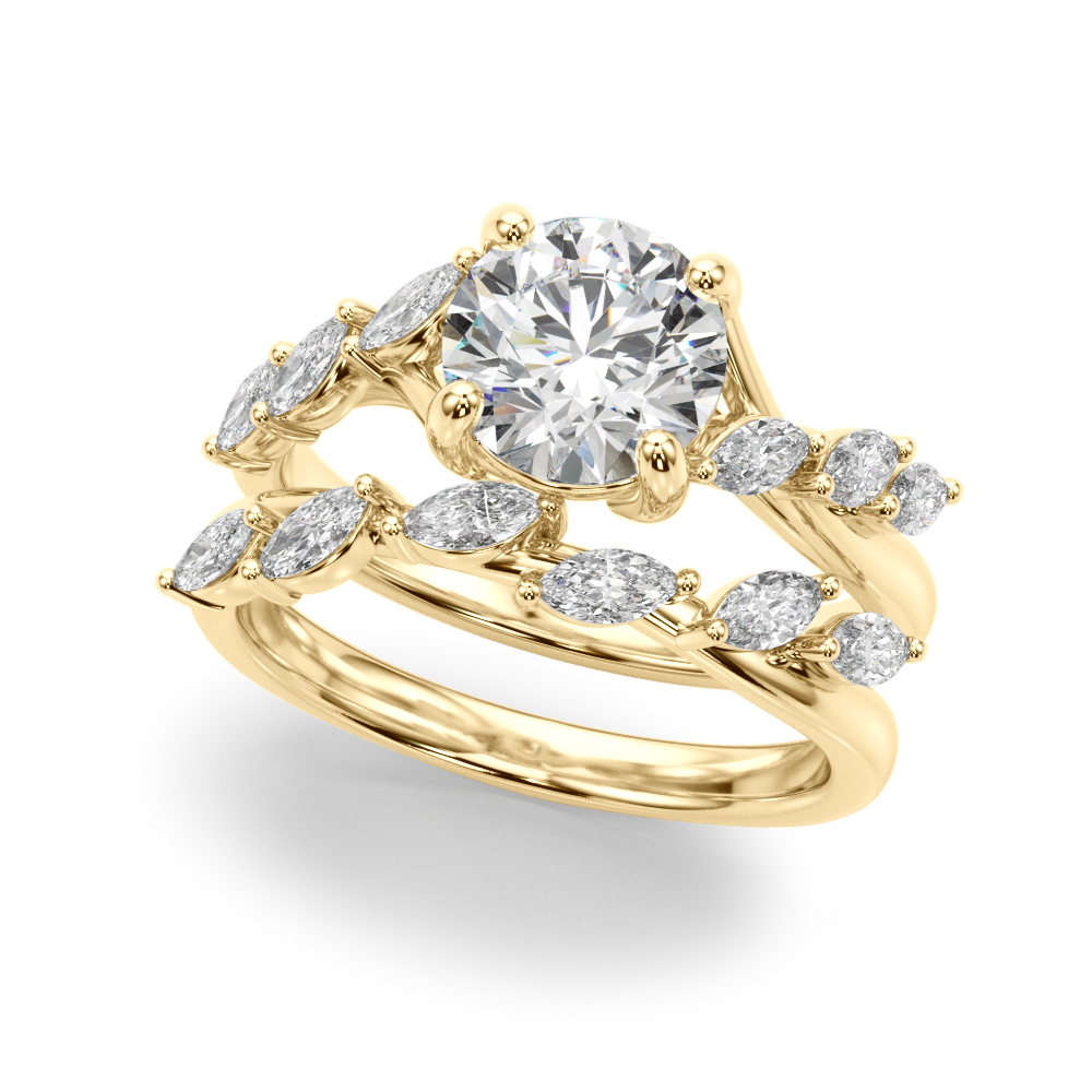 The Isabel Engagement Ring, set view