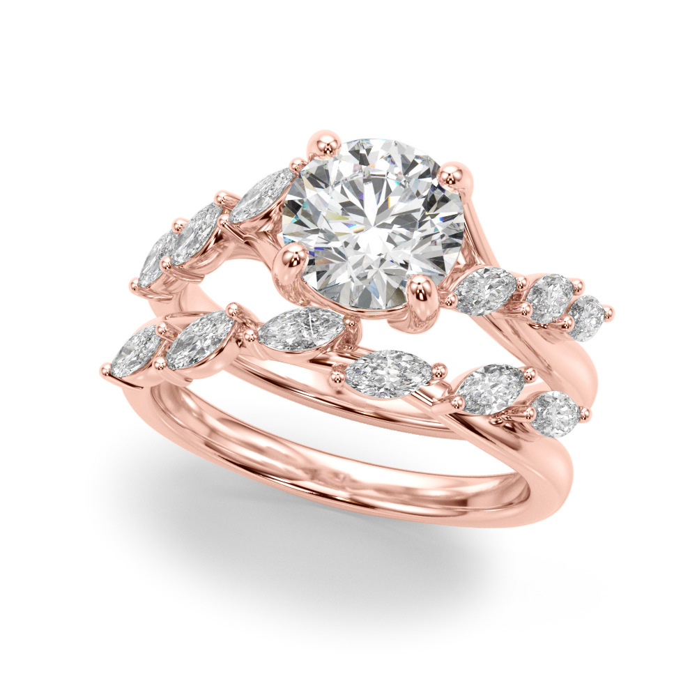 The Isabel Engagement Ring, set view