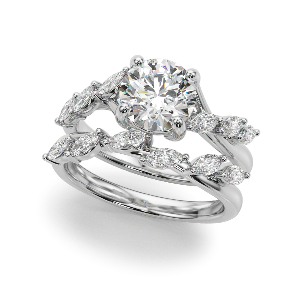 The Isabel Engagement Ring, set view