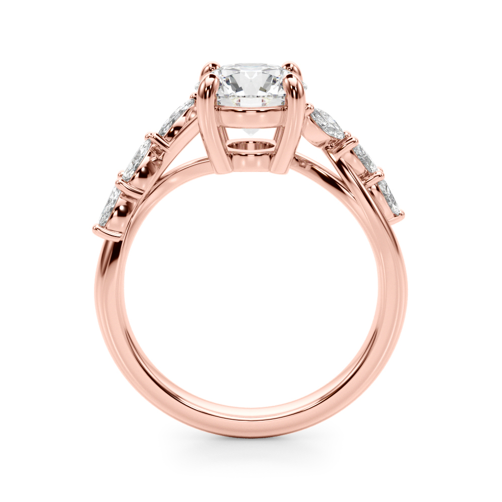The Isabel Engagement Ring, side view