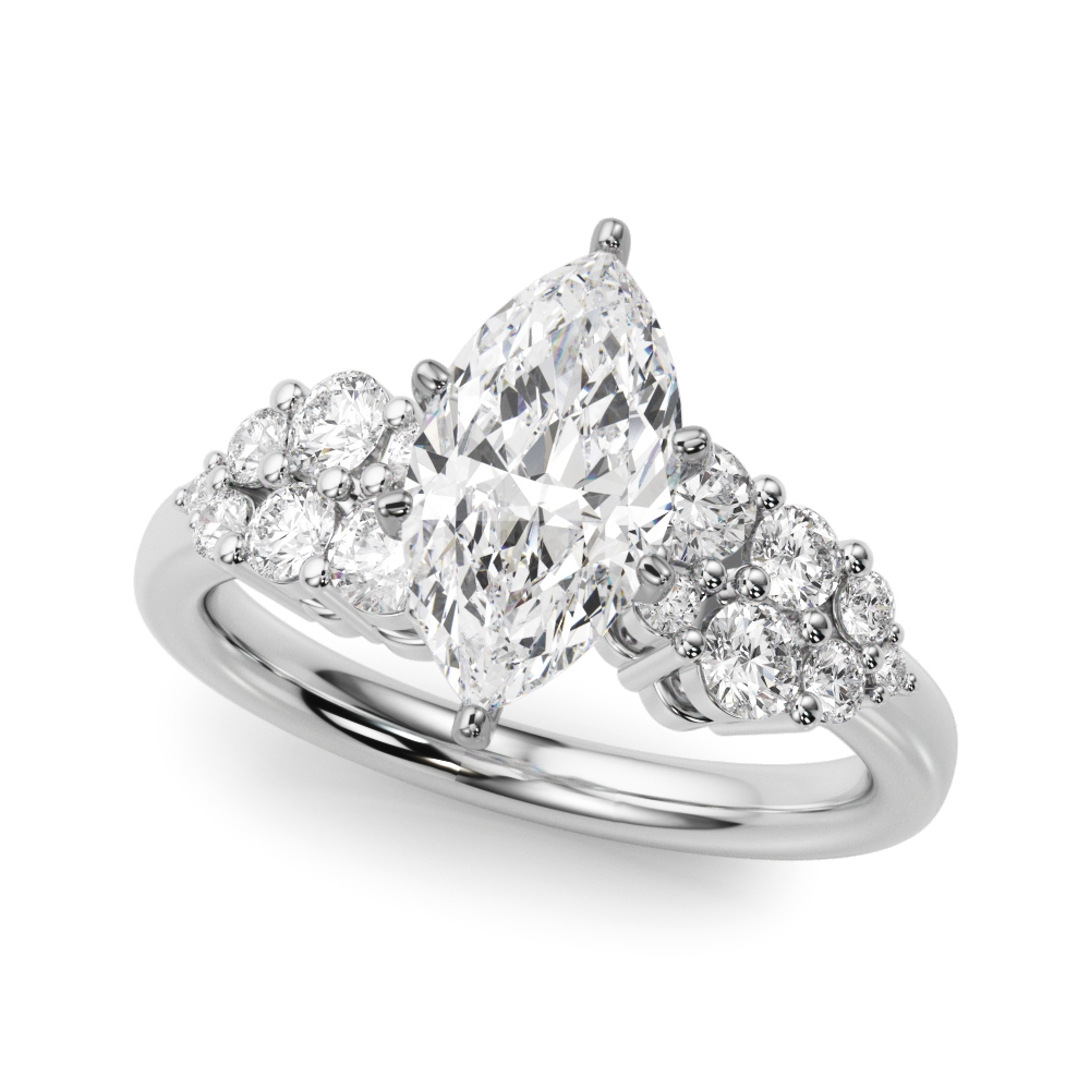 Cluster Engagement Ring
