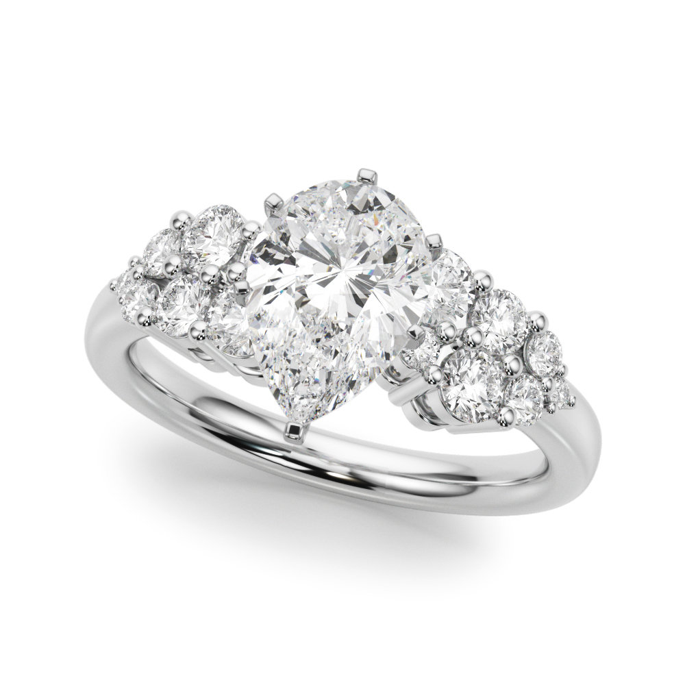 Cluster Engagement Ring