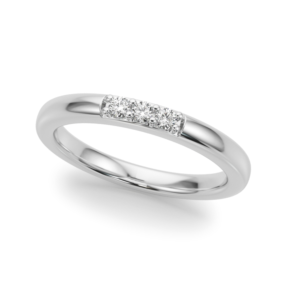 Diamond Accented Wedding Band