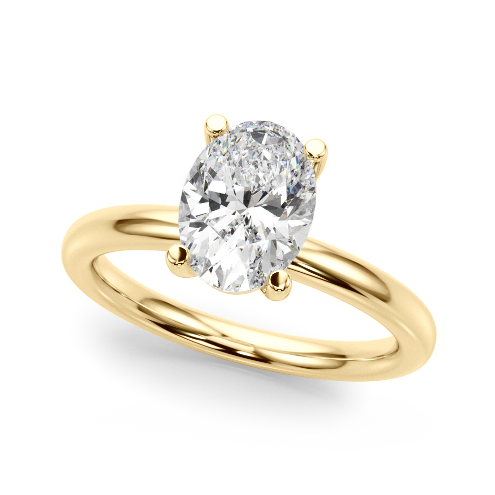 The Emily Solitaire Engagement Ring, front view