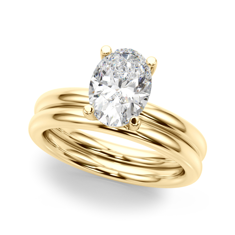 The Emily Solitaire Engagement Ring, set view