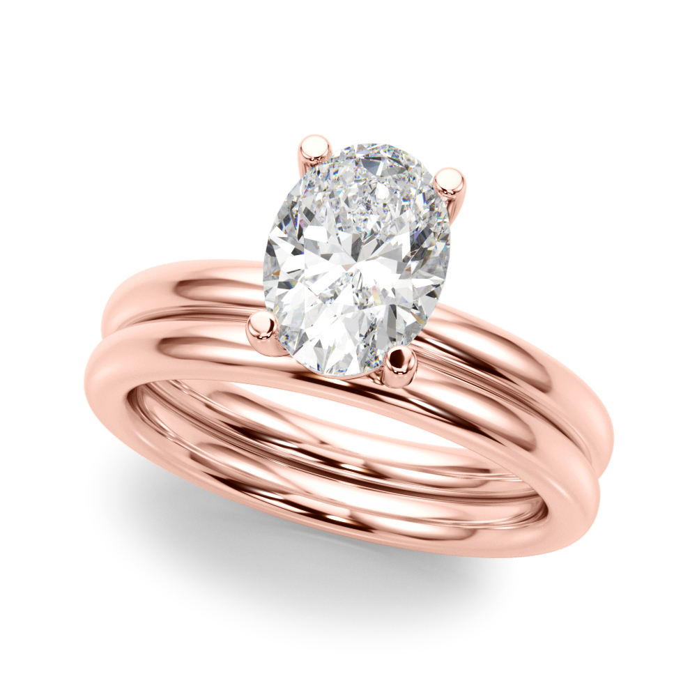 The Emily Solitaire Engagement Ring, set view