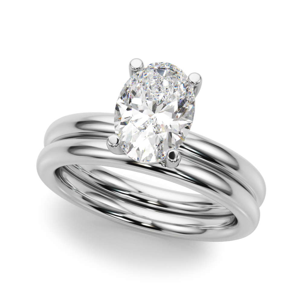 The Emily Solitaire Engagement Ring, set view
