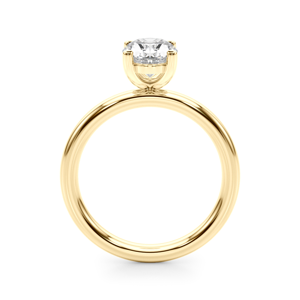 The Emily Solitaire Engagement Ring, side view