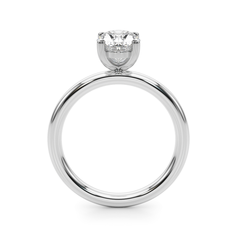The Emily Solitaire Engagement Ring, side view