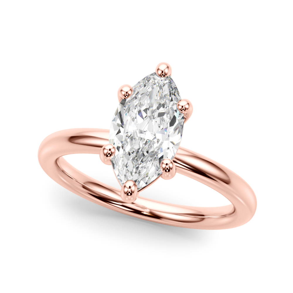 The Margot Solitaire Engagement Ring, front view