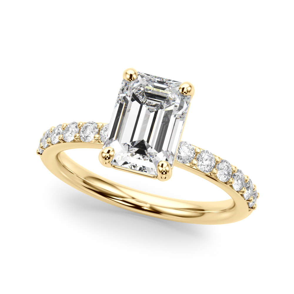 The Pippa Single-Row Engagement Ring, front view