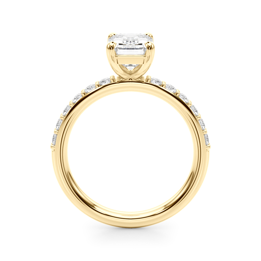 The Pippa Single-Row Engagement Ring, side view