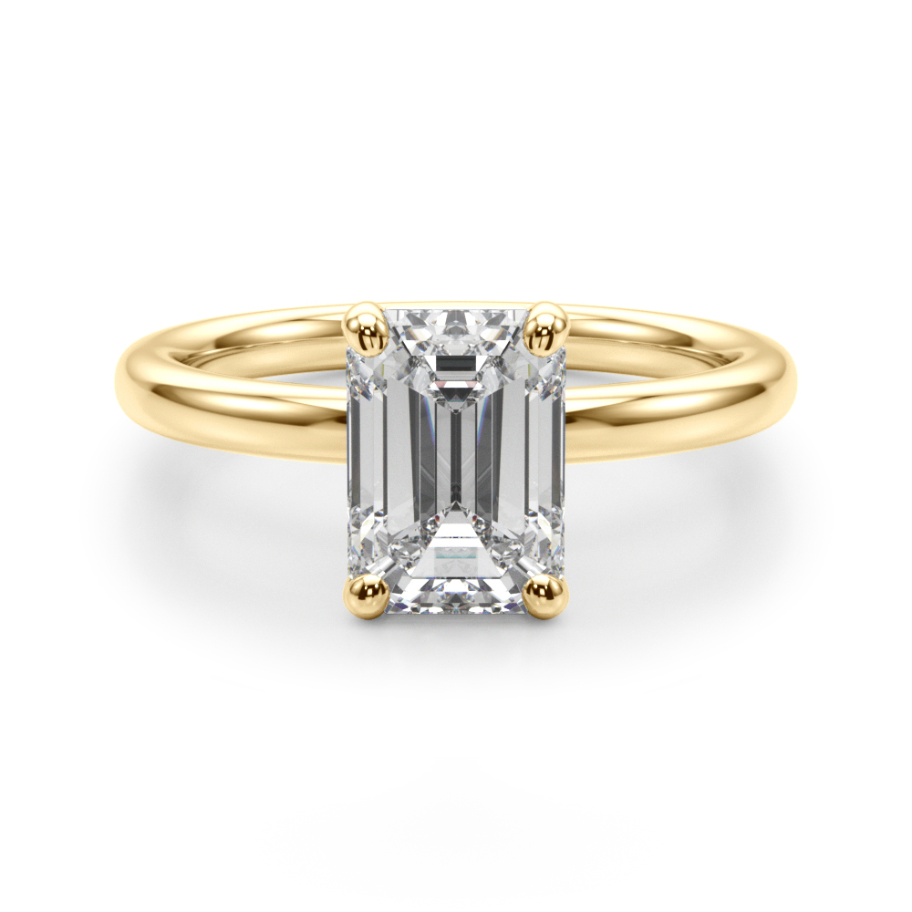 The Veronica Solitaire Engagement Ring, angled view