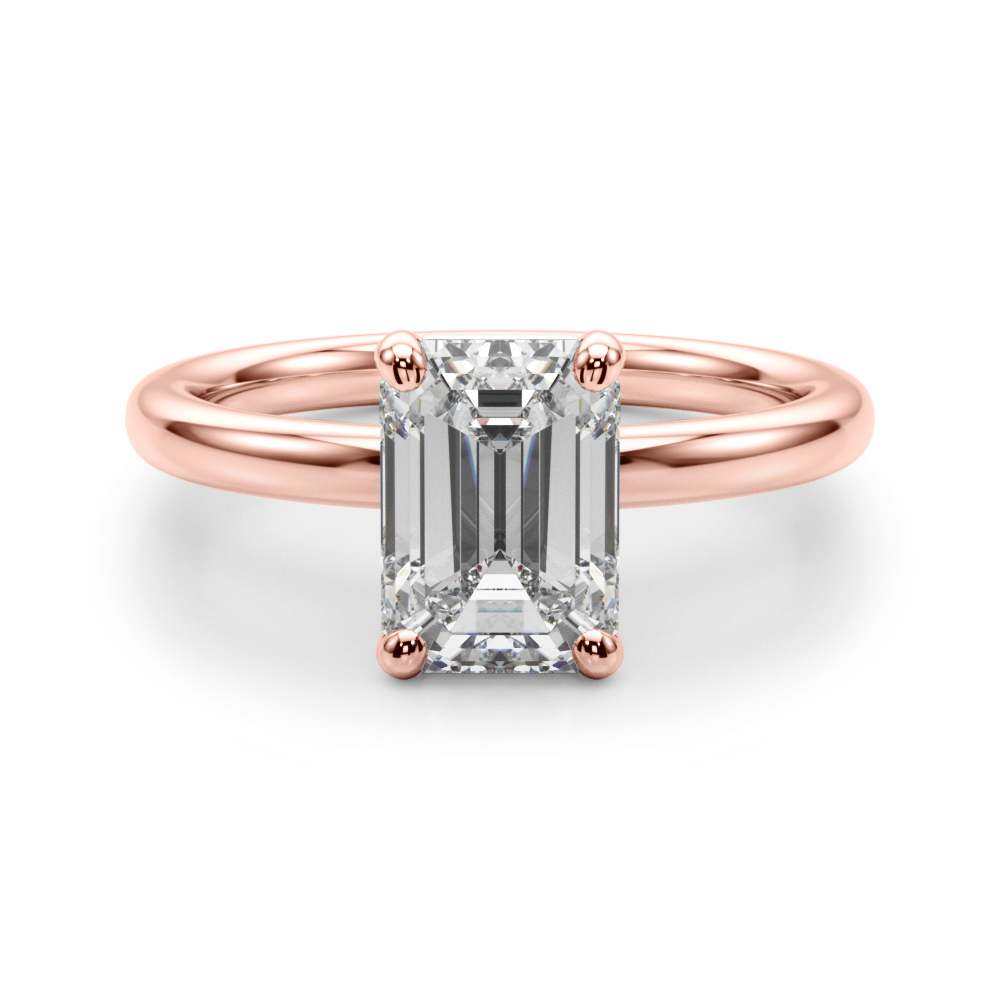 The Veronica Solitaire Engagement Ring, angled view