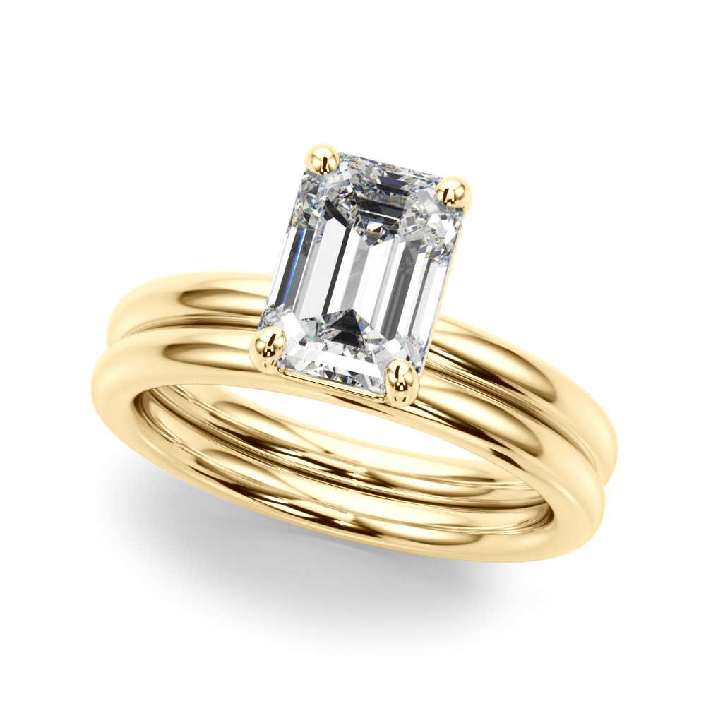 The Veronica Solitaire Engagement Ring, set view