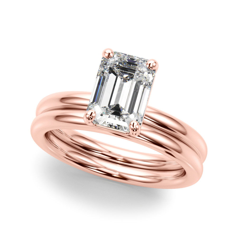 The Veronica Solitaire Engagement Ring, set view