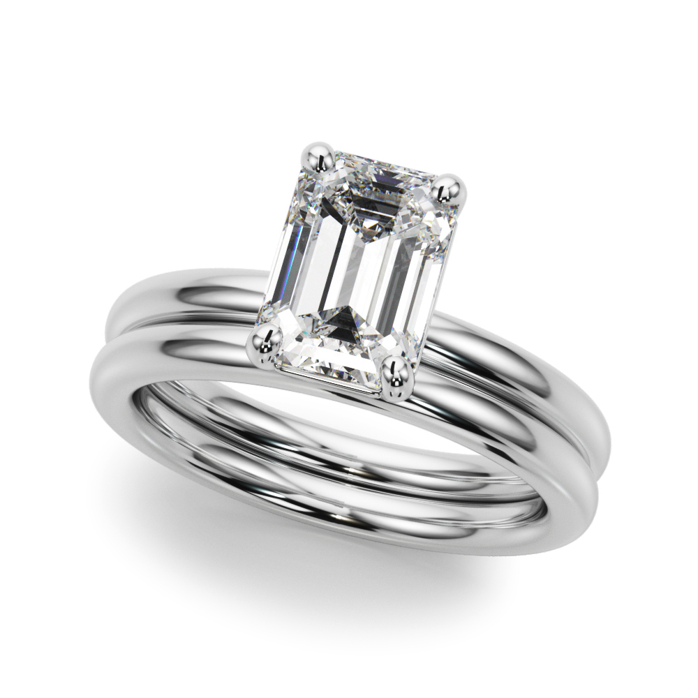 The Veronica Solitaire Engagement Ring, set view