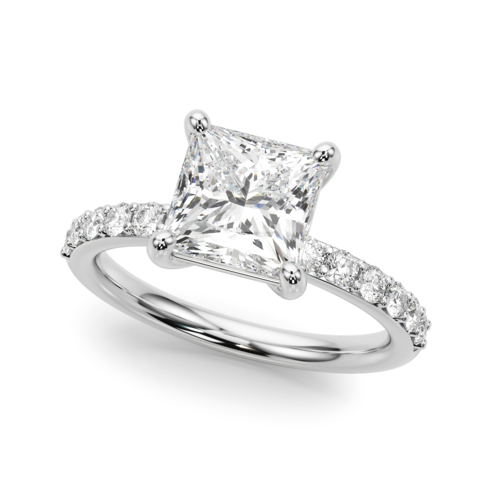 The Sofia Single-Row Engagement Ring, front view