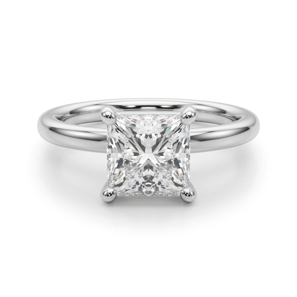 The Isabel Solitaire Engagement Ring, angled view