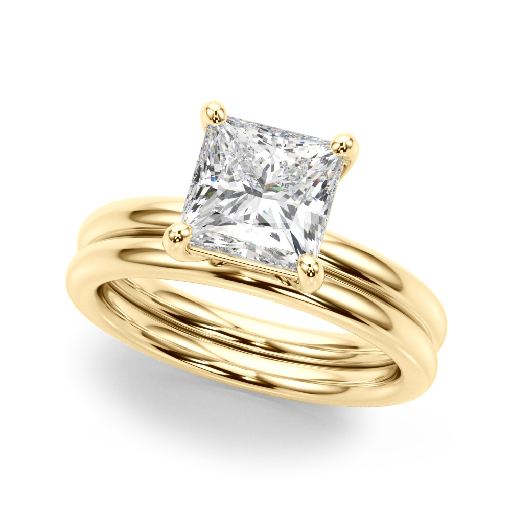 The Isabel Solitaire Engagement Ring, set view