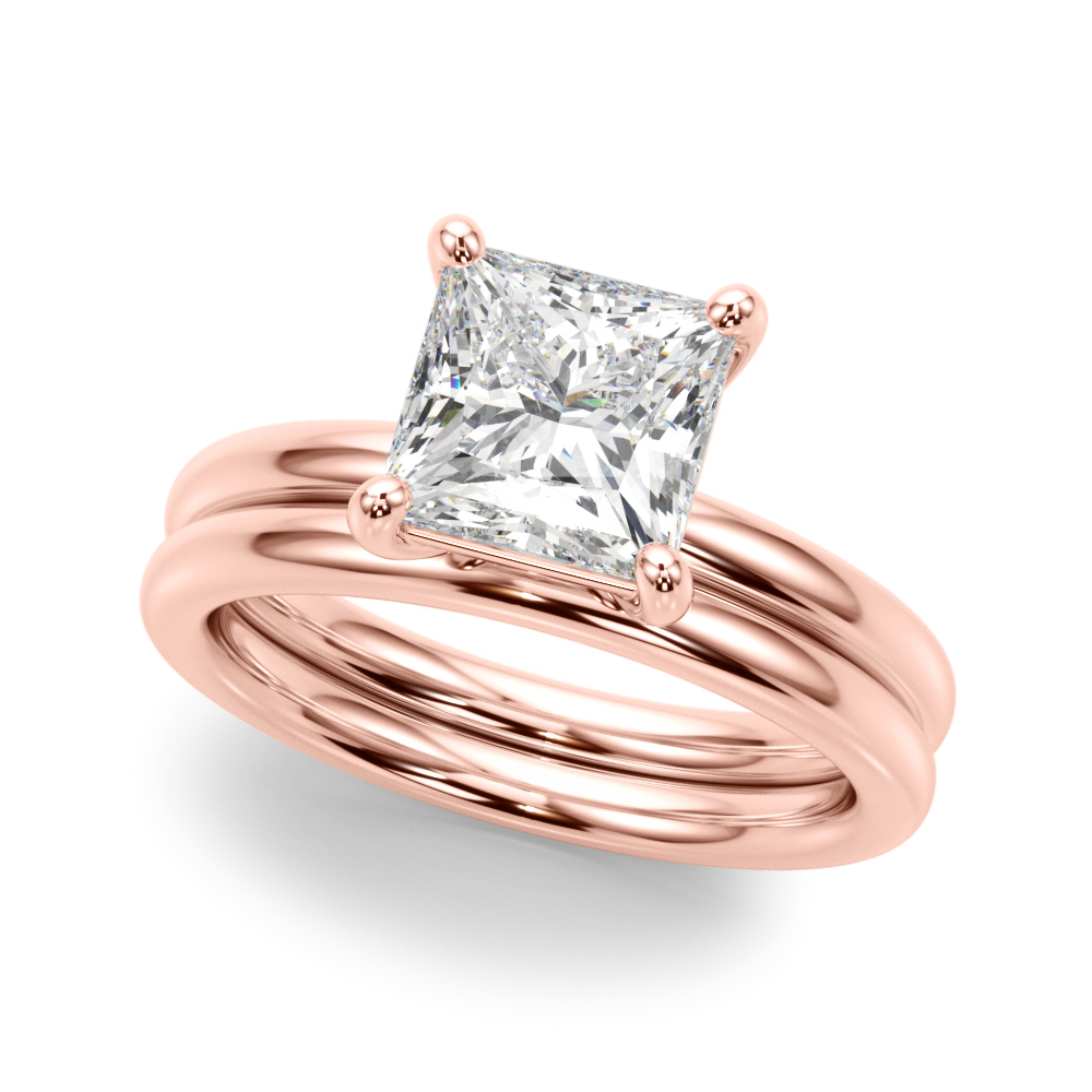 The Isabel Solitaire Engagement Ring, set view