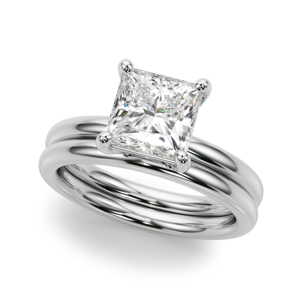 The Isabel Solitaire Engagement Ring, set view