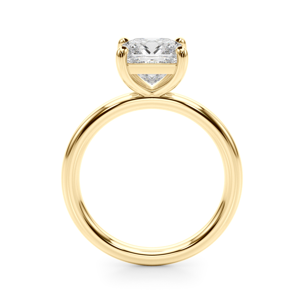 The Isabel Solitaire Engagement Ring, side view