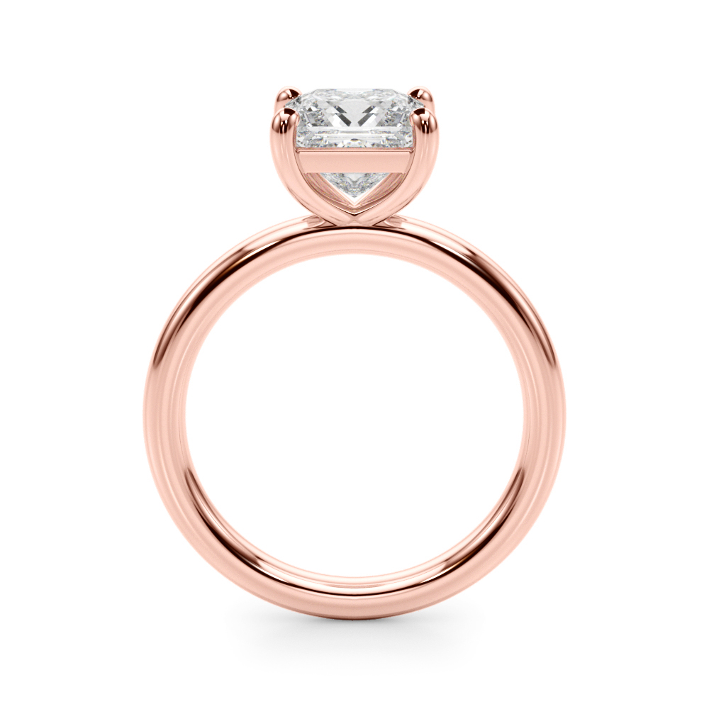 The Isabel Solitaire Engagement Ring, side view